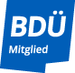 Mitgliedslogo_kurz_de Mitgliedslogo des Bundesverbands der Dolmetscher und Übersetzer e.V.